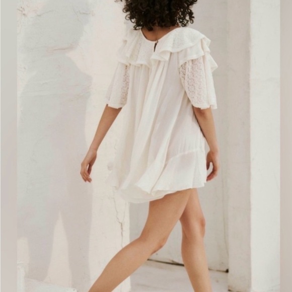 Free People Rush for Rompers Ruffle Neck Romper - Picture 2 of 11